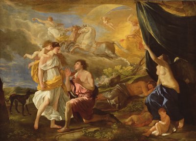 Selene and Endymion by Nicolas Poussin